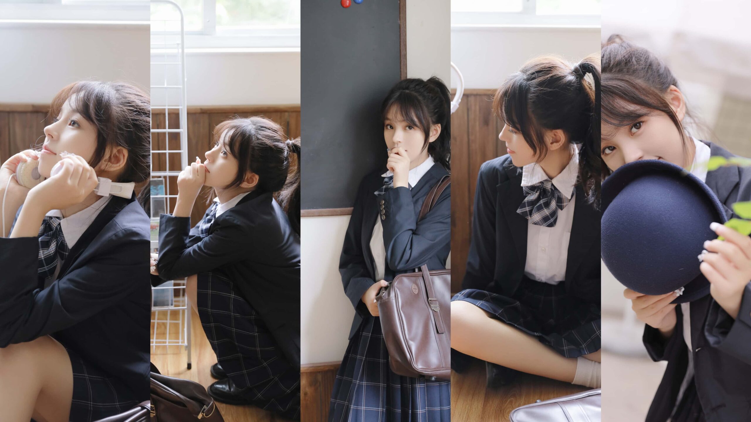 穿上jk制服就不普通!初恋日系🍃少女写真-十七博客网