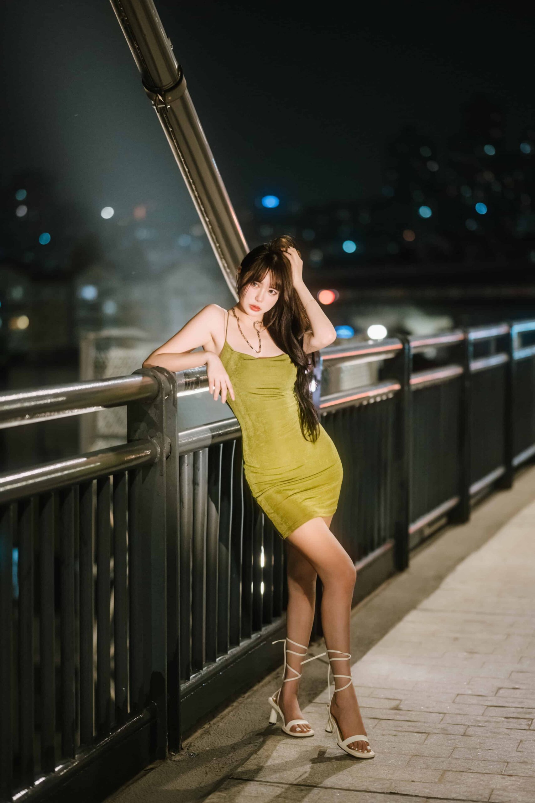 图片[8]-写真图包分享：Tina很妖孽呀 绿色连衣裙-十七博客网