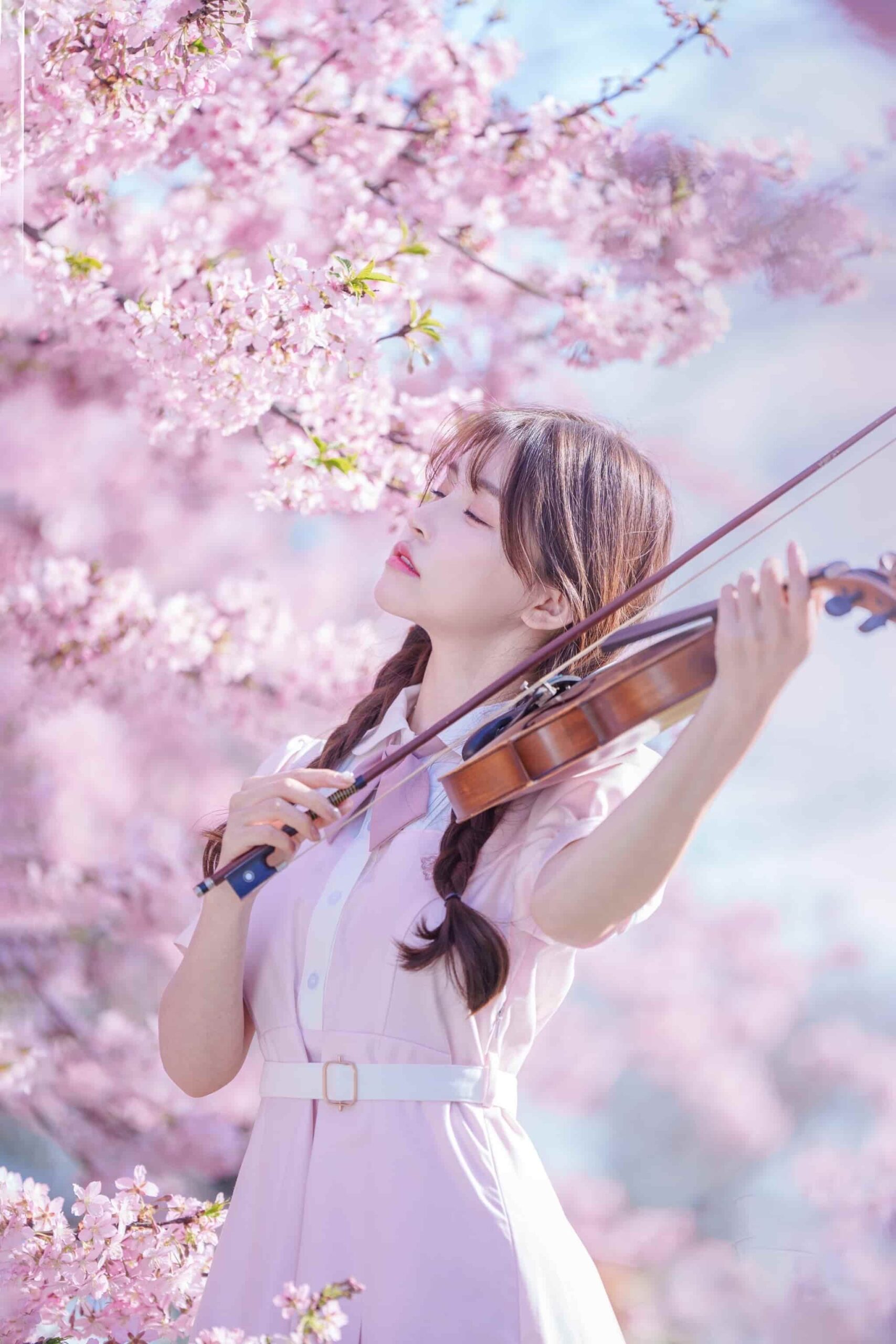 图片[5]-摄影写真：樱花少女——别人都有甜甜的恋爱，我只有可爱的脑袋-十七博客网