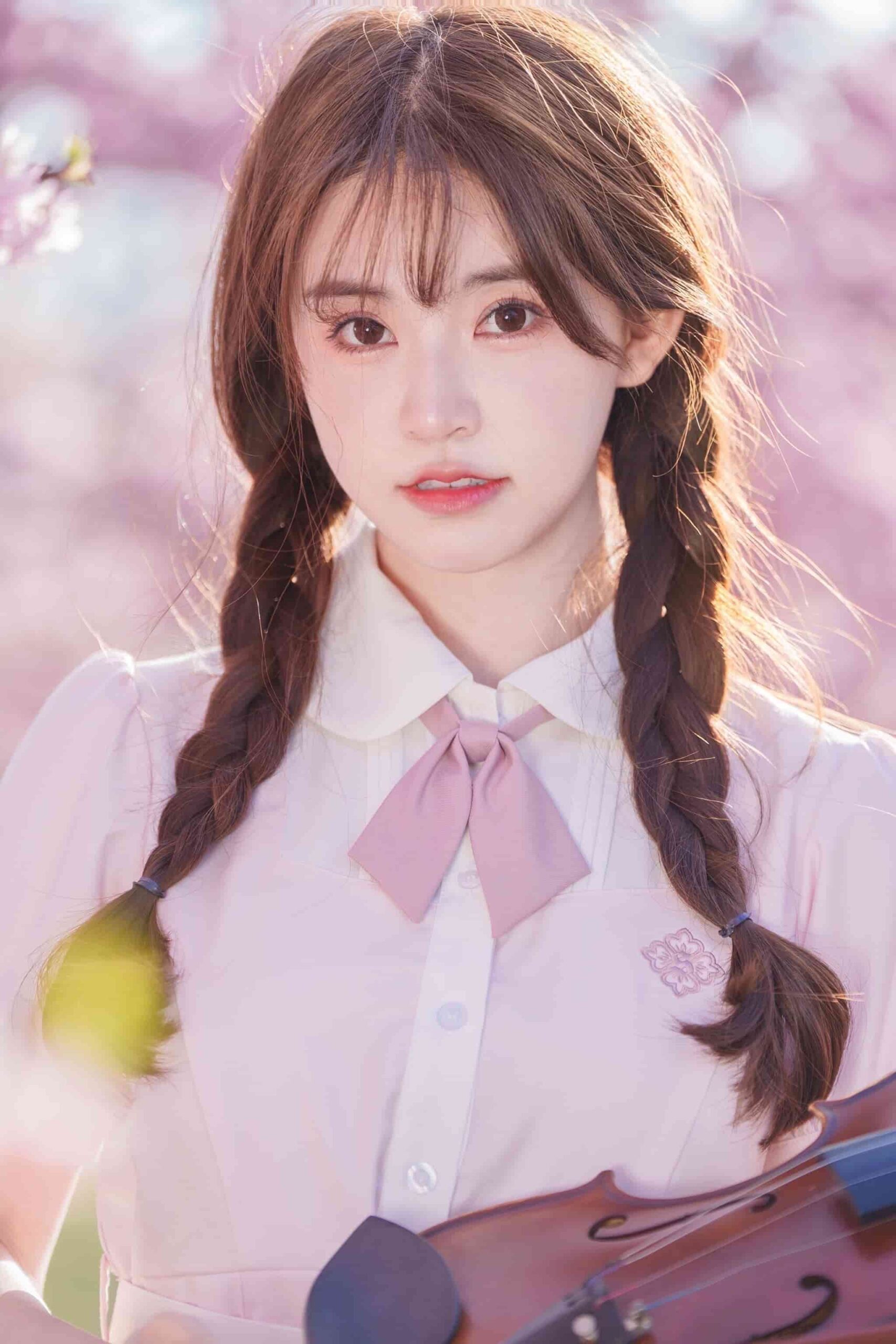 图片[12]-摄影写真：樱花少女——别人都有甜甜的恋爱，我只有可爱的脑袋-十七博客网