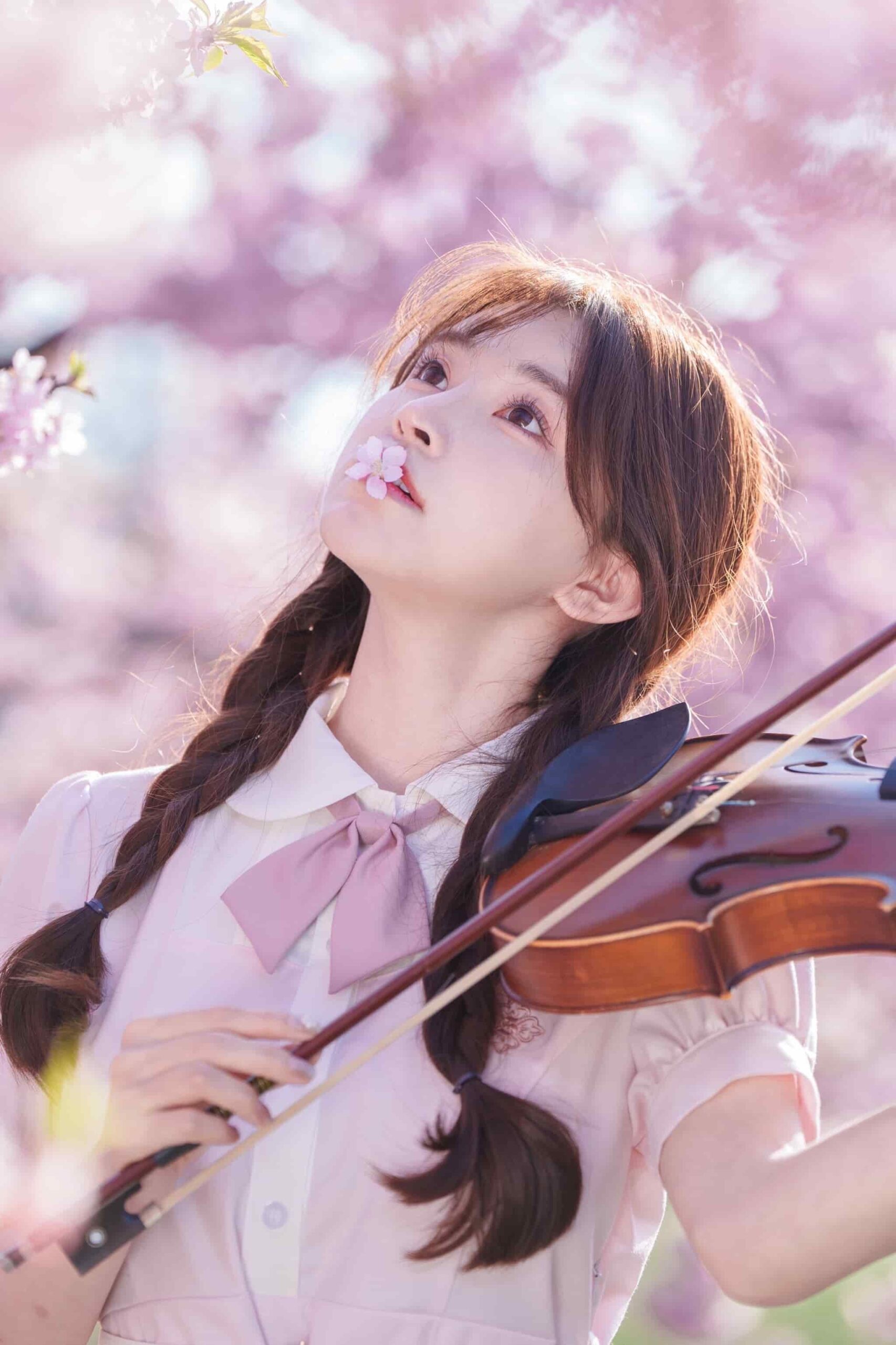 图片[14]-摄影写真：樱花少女——别人都有甜甜的恋爱，我只有可爱的脑袋-十七博客网